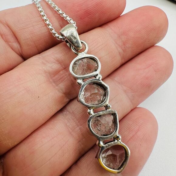 Herkimer Diamond Necklace – Sterling Silver 18” - Picture 6 of 6